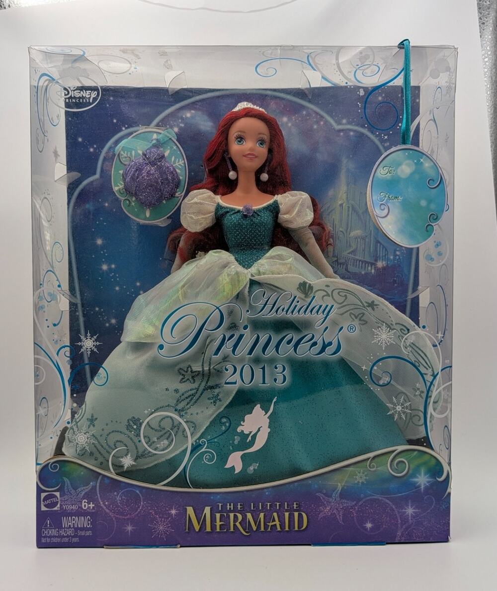 Disney Princess Ariel 2013 Holiday Princess Doll Mattel Y0940 Little Mermaid